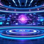 AI news breaking today 2026 technology newsroom with digital displays