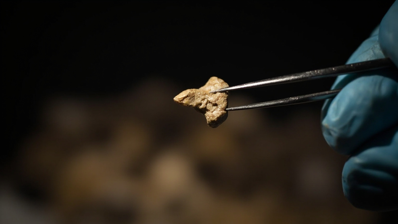 scientific discoveries 2026 breakthrough - ancient human tooth lifted with tweezers in archaeological lab
