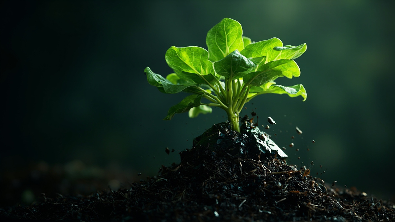 scientific discoveries 2026 breakthrough - plant root system breaking apart black plastic in soil