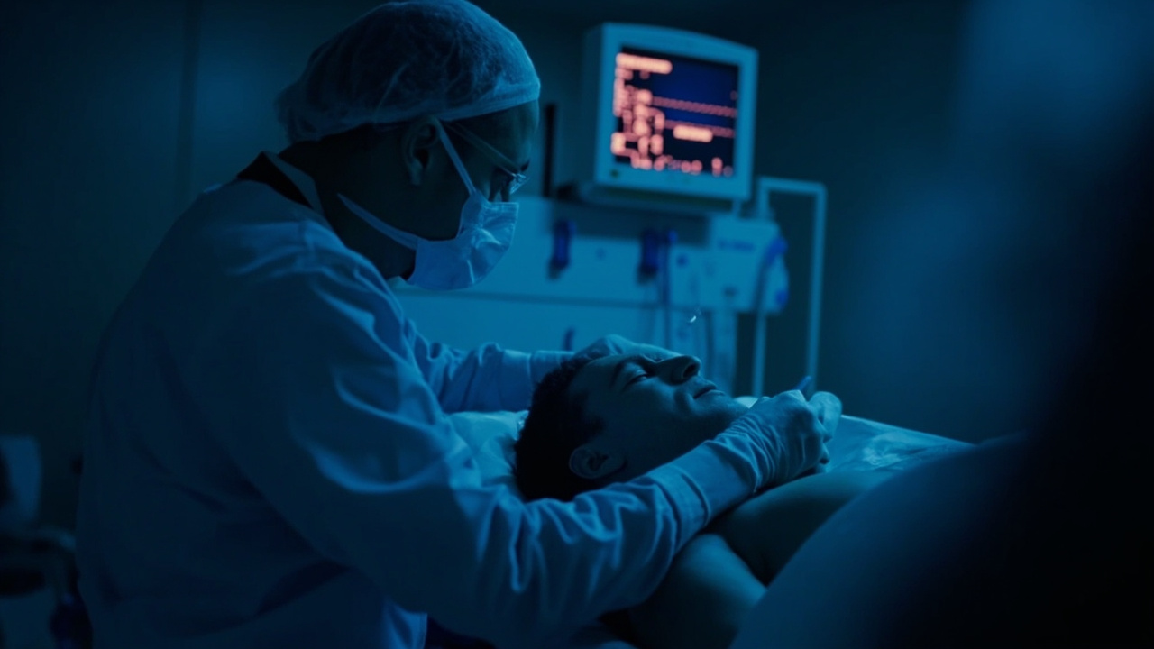 Emergency room scene illustrating bizarre medical cases 2026 - rectal-exam heart cure case