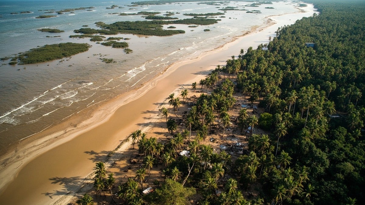 extreme weather events 2026 Cyclone Gezani Madagascar flood damage aerial view