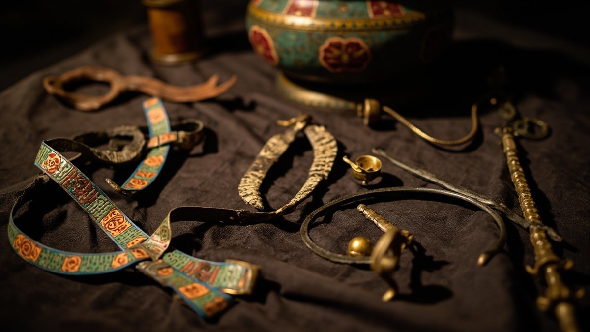 famous archaeological finds 2026 - Iron Age Melsonby Hoard treasure display at Yorkshire Museum