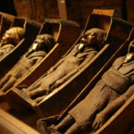 historic artifacts found 2026 - Egyptian tombs with gold-leaf tongues
