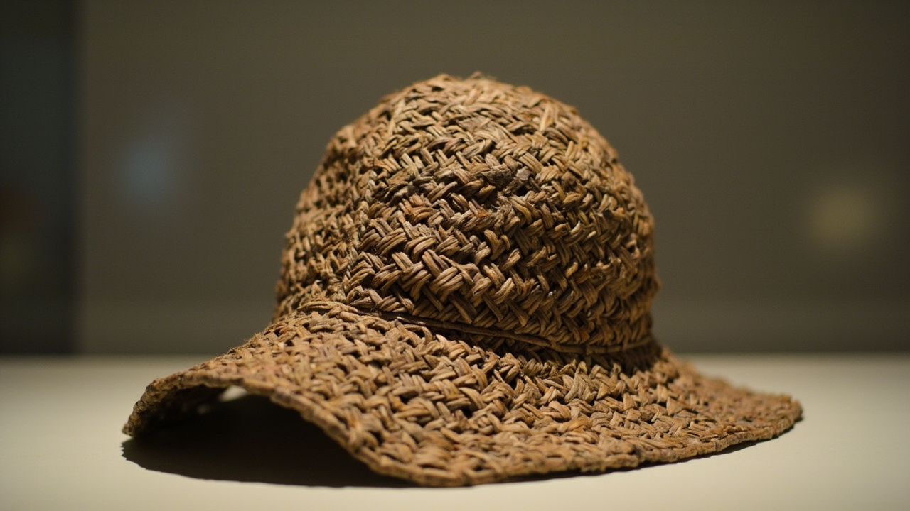historic artifacts found 2026 - Roman sun hat in conservation lab