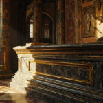 historical secrets revealed 2026 - Marble Medici tomb in a Renaissance chapel with dramatic side lighting