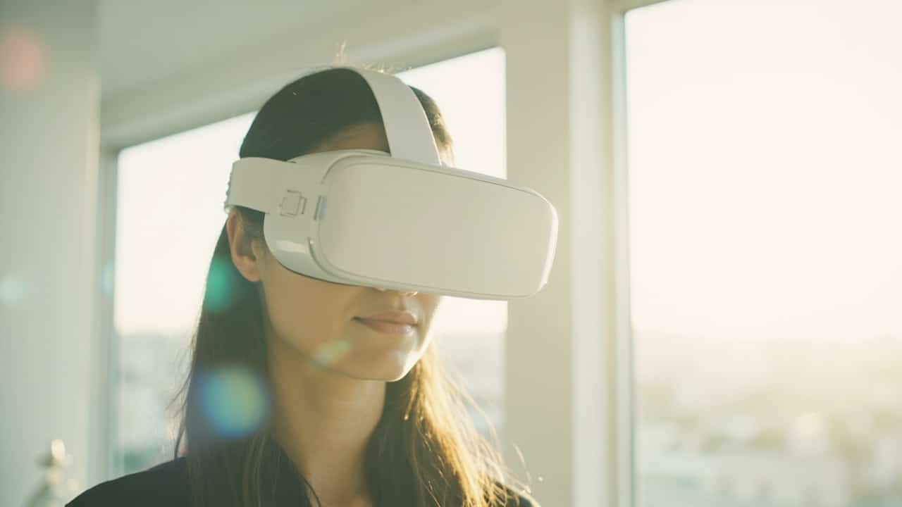 Mind blowing technology 2026 person wearing an augmented reality headset