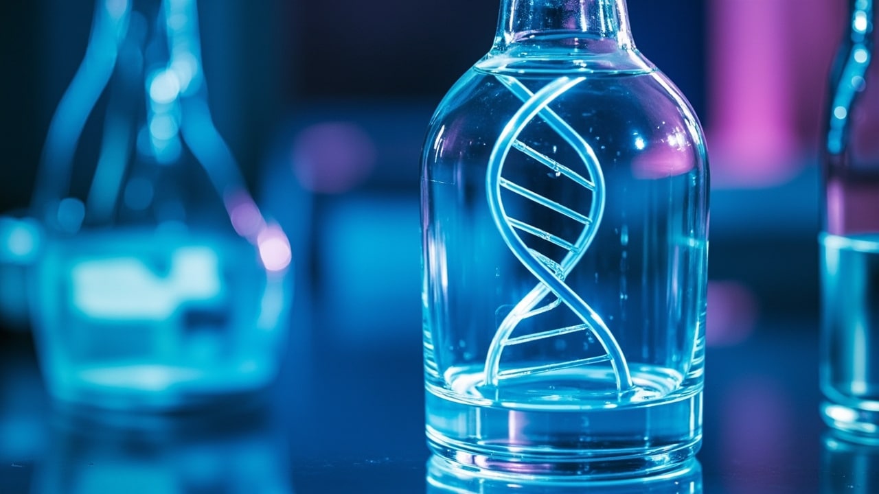 Mind blowing technology 2026 CRISPR DNA helix in a sterile lab