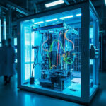 Quantum Computing Milestone 2026 — futuristic server room with dilution refrigerator
