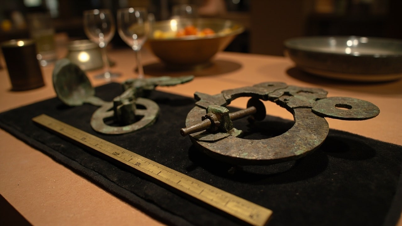 shocking historical facts 2026 - The Antikythera mechanism corroded bronze fragments on display