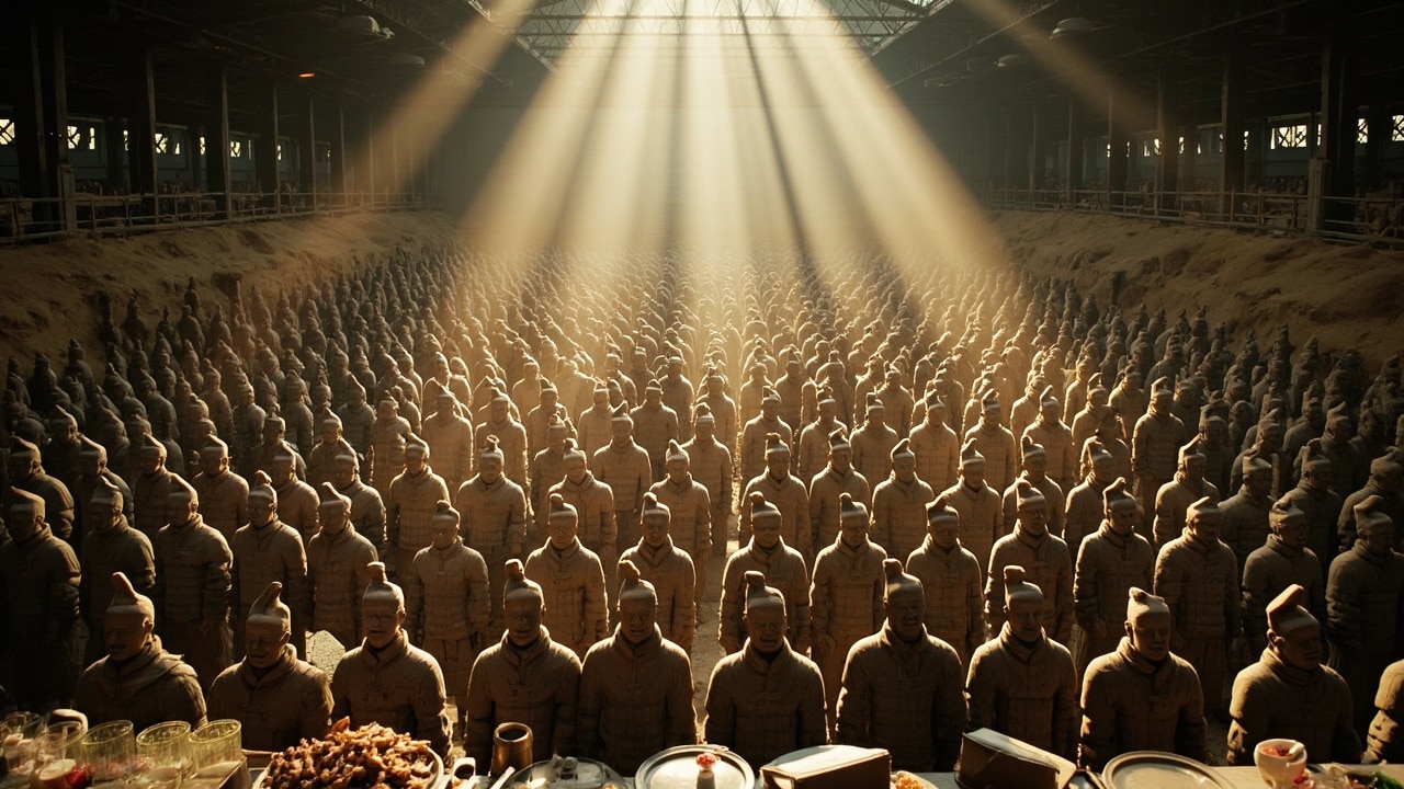 shocking historical facts 2026 - Terracotta Army excavation at the Xi'an museum pit