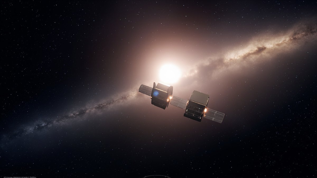 space exploration milestones 2026 - twin PROBA-3 satellites in formation flight with Sun corona