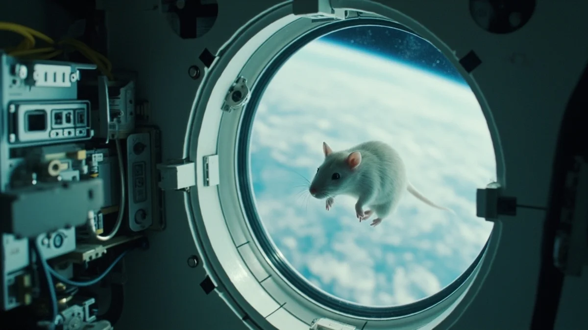 technology trends that went viral 2026 - laboratory mouse aboard International Space Station