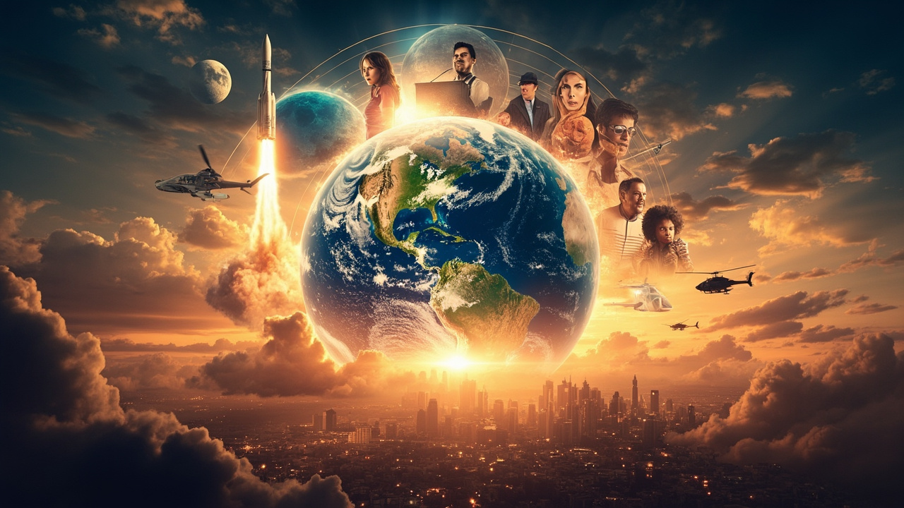 Global news montage illustrating the unbelievable incredible events 2026 has witnessed, including rocket launches, geopolitical events, and natural disasters