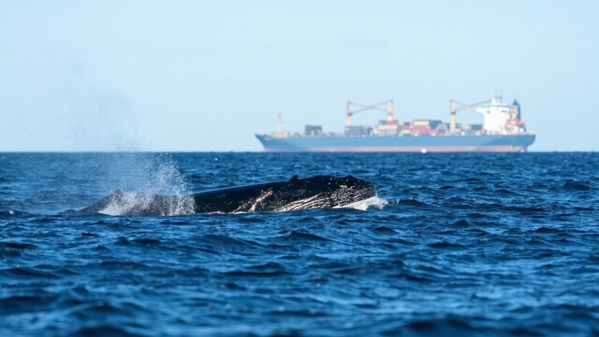 whale migration mystery 2026 - North Atlantic right whale shipping corridor